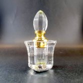クリスタル型香水瓶　透明　Octagon  香水ボトル｜ アンティーク ヴィンテージ パフュームボトル