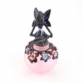 妖精とお花の香水瓶 ピンク｜ アンティーク ヴィンテージ パフュームボトル