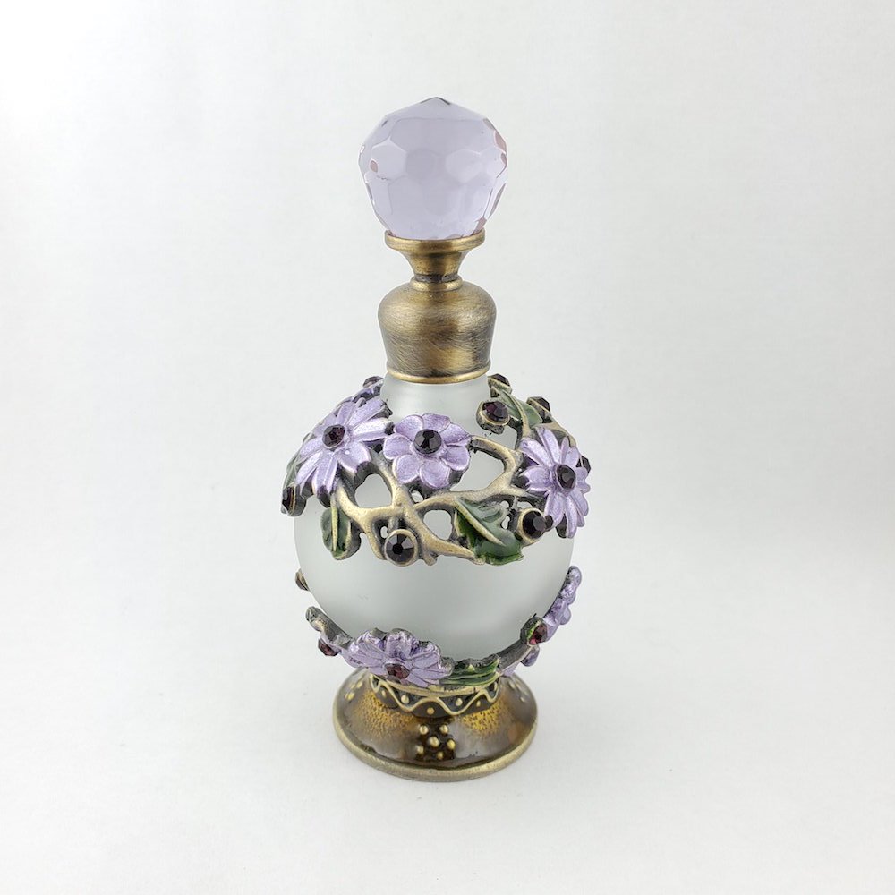 紫のお花 香水瓶 アンティーク ヴィンテージ パフュームボトル A Story Tokyo