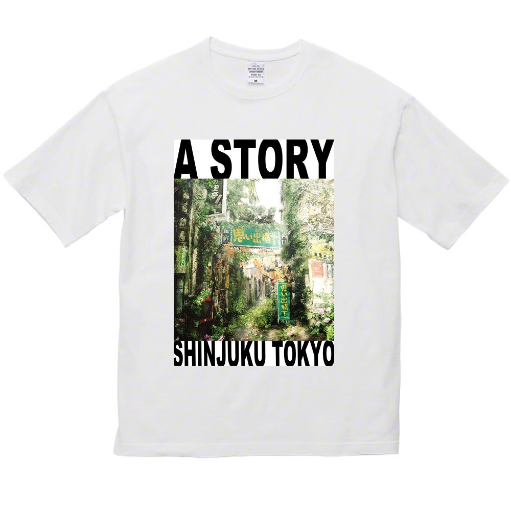 東京Tシャツ 新宿Tシャツ 思い出横丁エントランス 退廃した未来 ロストフューチャー｜A STORY TOKYO