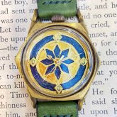 六角形の手作り腕時計 L 真鍮 手作り腕時計