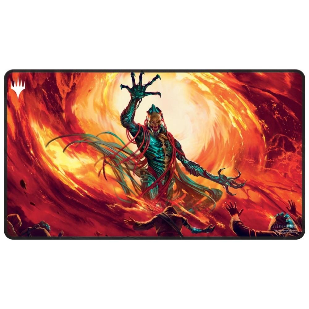 ウルトラ・プロ MTG プレイマット 兄弟戦争《ヨーグモスの法務官、ギックス》 P2074 Brothers War Black Stitched  Playmat