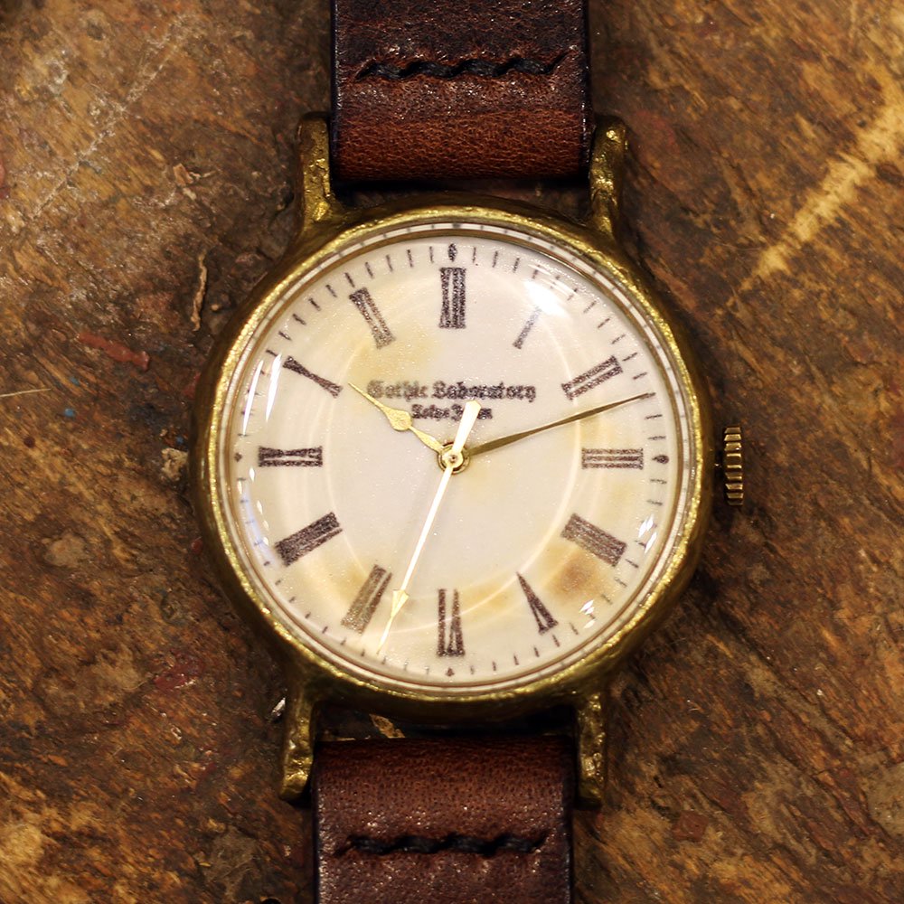 アンティークな腕時計 Classic Wristwatch white 白文字盤| 手作り