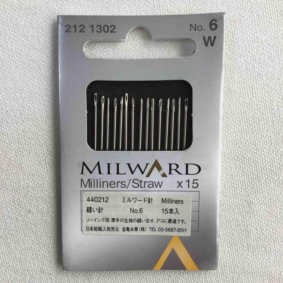 金亀糸業 縫い針 15本入り ミルワード(milward-212n)(4F-05) - 布生地