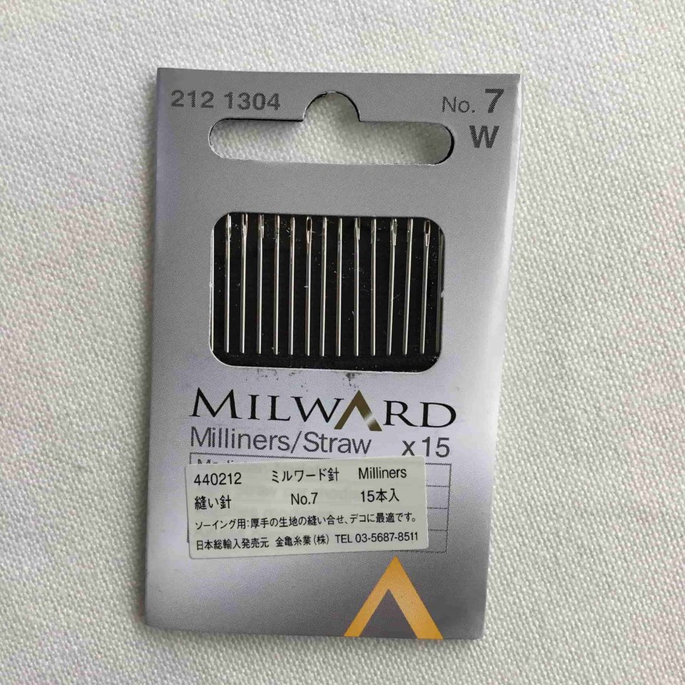 金亀糸業 縫い針 15本入り ミルワード(milward-212n)(4F-05) - 布生地