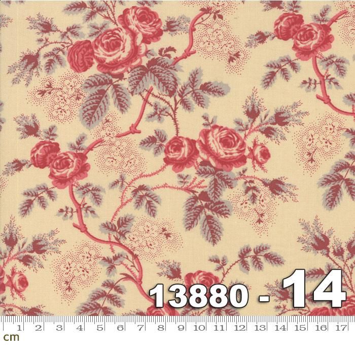 La Rose Rouge-13881-15 花柄｜布生地・ファブリック生地通販