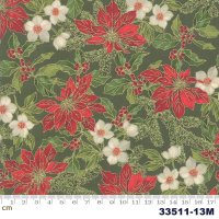 Poinsettias & Pine Metallic-33511-13M(᥿åù)(2E-03)