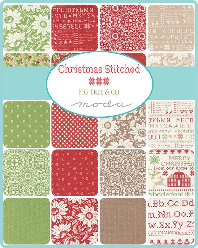 Christmas Stitched-20446-17 かわいいアラベスク柄｜布生地