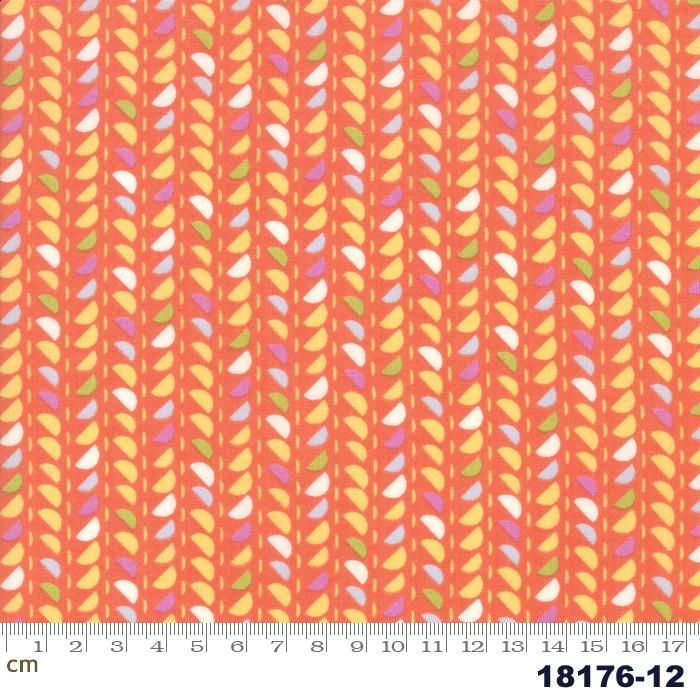 Fine and Sunny-18176-12 レトロポップなストライプ柄｜布生地