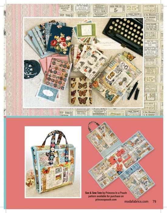 Junk Journal-7416-17 アンティーク チケット柄｜布生地