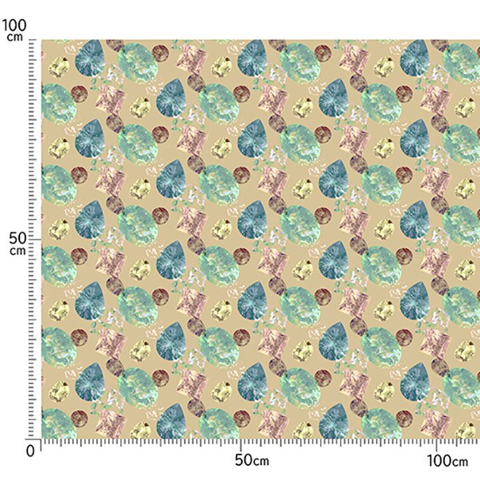 ST1310-B ノスタルジックな宝石柄｜布生地・ファブリック生地通販なら手作り生地専門店『abeille』