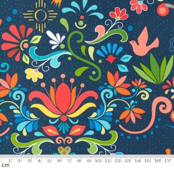 可愛い花柄ラヴィエ　フランスブロカント 青花柄の絵付ラヴィエ - L'atelier Brocante / ラトリエ