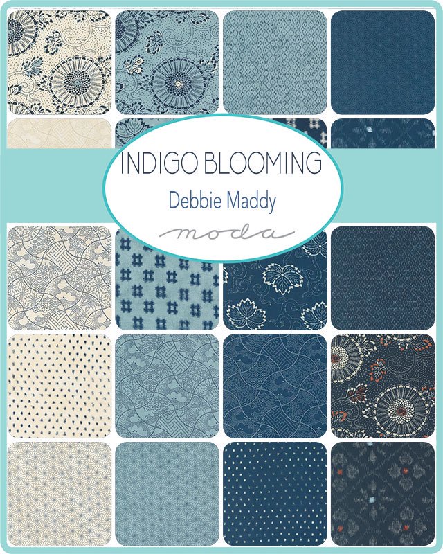 Indigo Blooming(インディゴ ブルーミング)-48095-14 和柄  ドット柄｜布生地・ファブリック生地通販なら手作り生地専門店『abeille』