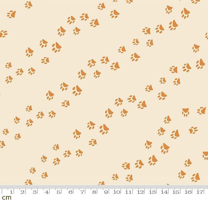 Dog Park(ドッグ パーク)-RS2099-11 かわいい犬の足跡柄 ｜布