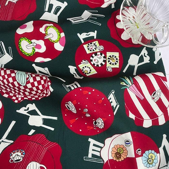 nora.-TX1127-OX-A サイケデリックなモザイク柄｜布生地