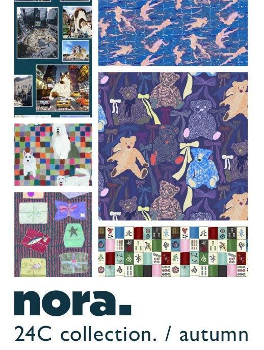 生地見本 nora.-TX1127-OX-A サイケデリックなモザイク柄｜布生地