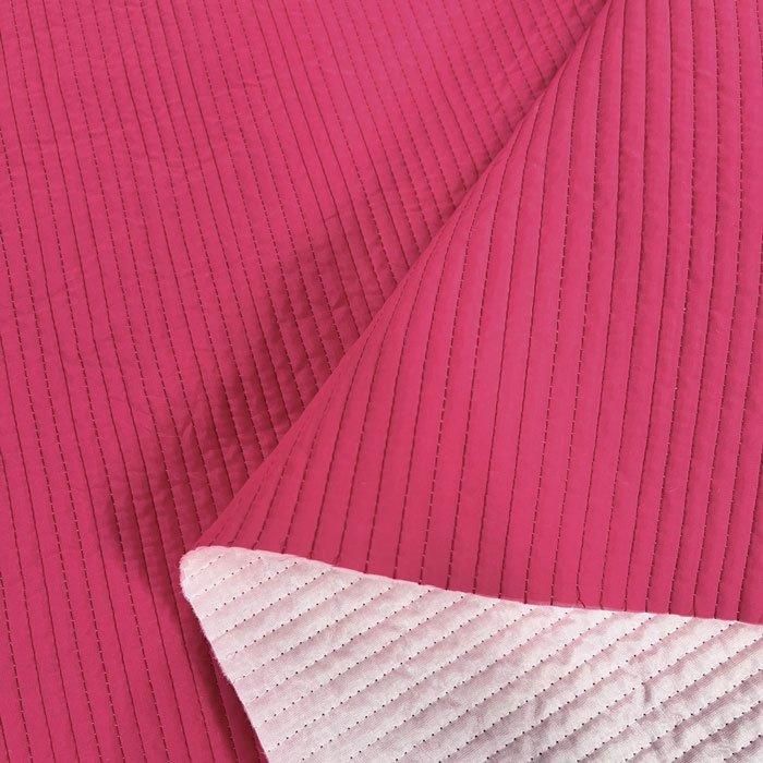 ヌビ生地 インディピンク | 7mm幅キルティング - 布生地通販 -柄が