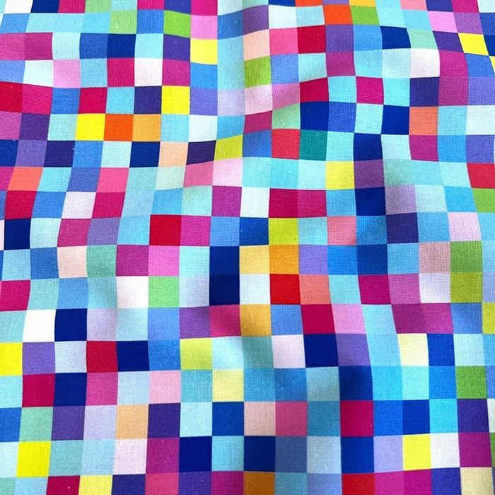 さらら】ブロックチェック柄 - 布生地通販 -柄がかわいい