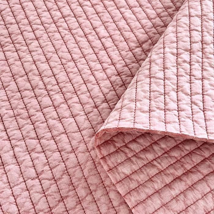 ヌビ生地 インディピンク | 7mm幅キルティング - 布生地通販 -柄が