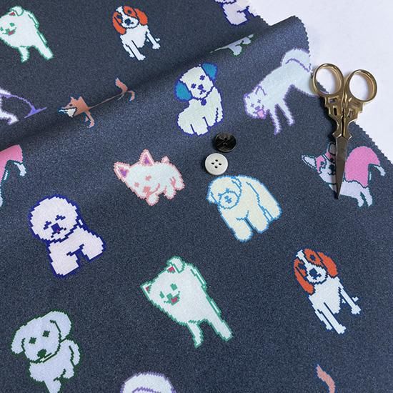 nora-sn1041-a 身近にある見慣れた数字たち｜布生地・ファブリック生地