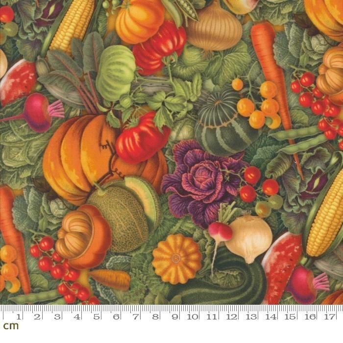 Moda モダ | Farm And Garden 野菜柄 - 布生地通販 -柄がかわいい