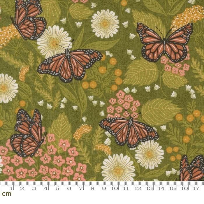 タイムセール 探し方 Moda Bee Garden 蝶柄 シーチング | - 布生地通販 -柄がかわいい その他