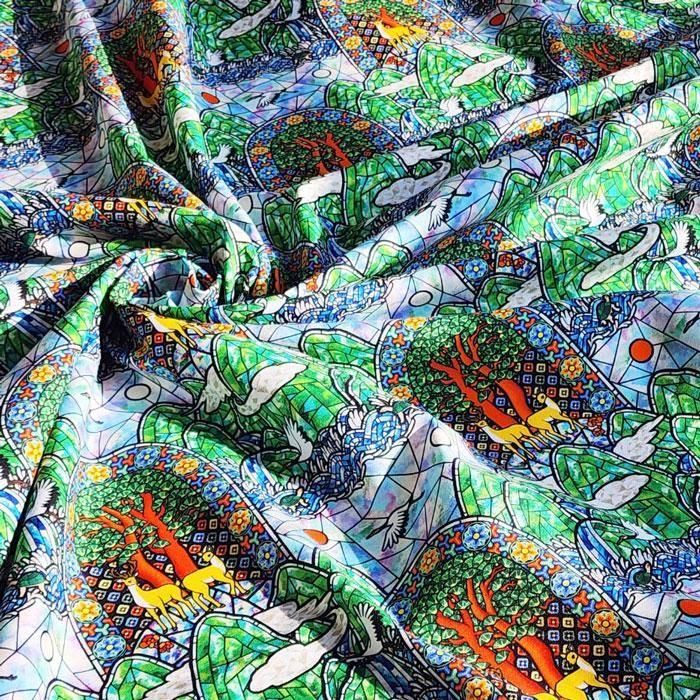 Happy Quilt | ステンドグラス風 - 布生地通販 -柄がかわいい