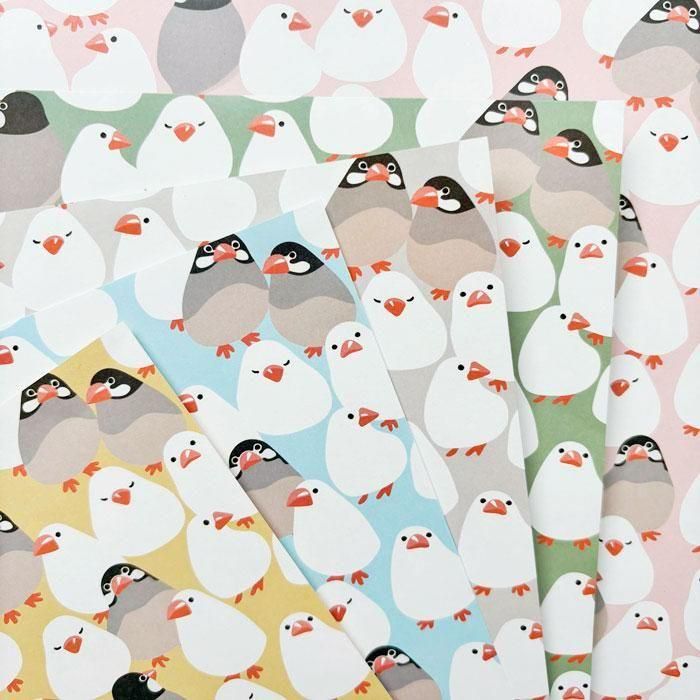 デザインペーパー | もちもち文鳥 - 布生地通販 -柄がかわいい
