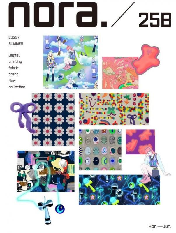 ベッドサイドドラマ♡アニマル 花柄 オリジナルテキスタイルドルマンカットソー nora.-SN1014-OX-C リアルタッチな馬柄｜布生地・ファブリック