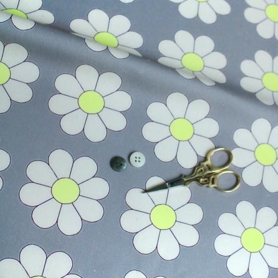 春夏用生地 数量5から】 生地 『オックス 刺繍柄 花 ピンク OX1013-1A