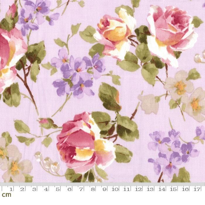 Vintage(ヴィンテージ)-55653-25 クラシックなカラーの花柄が