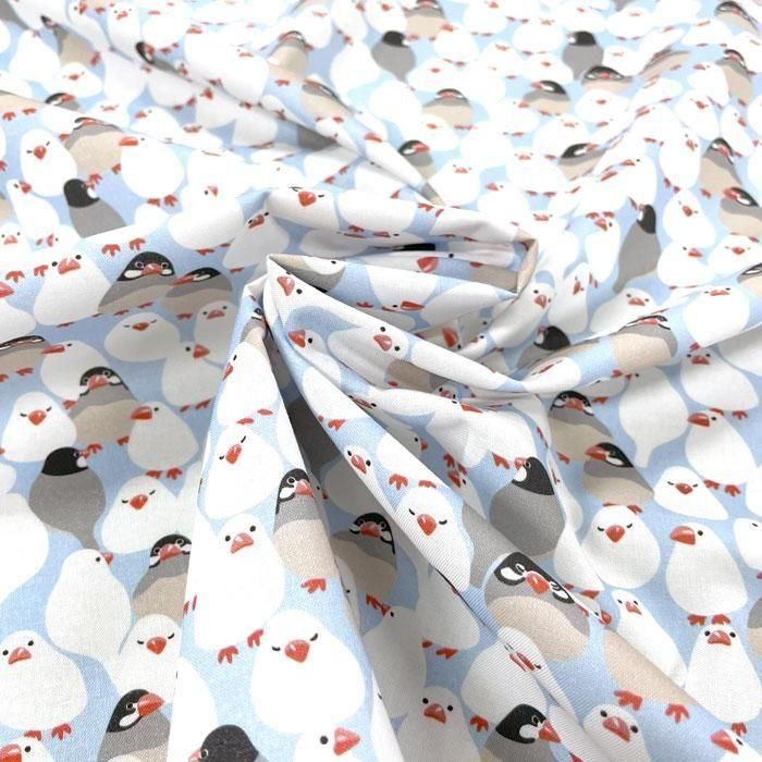 もちもち文鳥 | 3D-03 - 布生地通販 -柄がかわいい！おしゃれな布生地