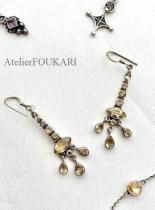 モロッコ　ビンテージシルバーピアス モロッコ ビンテージシルバーピアス | ALMZA