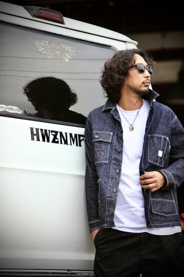 Fully Stretch Denim Coverall Jacket 【Indigo】 - HWZN BROSS