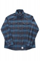 <img class='new_mark_img1' src='https://img.shop-pro.jp/img/new/icons5.gif' style='border:none;display:inline;margin:0px;padding:0px;width:auto;' />Shadow Check Flannel-Shirts 【Blue】