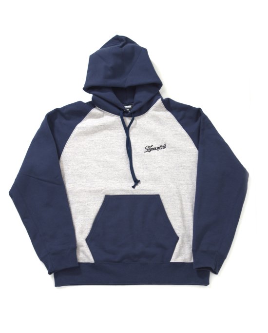 Emblem Combi Hoodie （ネイビー・グレー） - HWZN BROSS