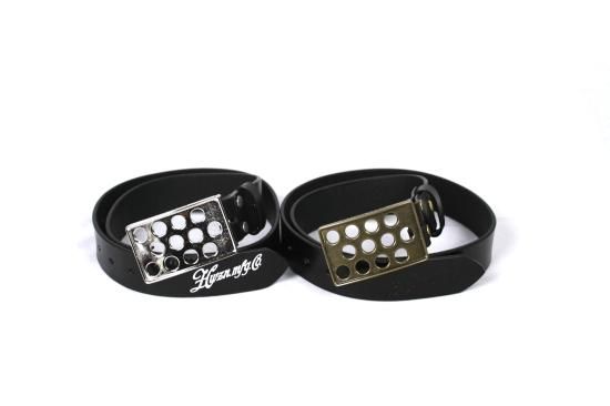 DRILLED BUCKLE BELT (クロームメッキ) - HWZN BROSS