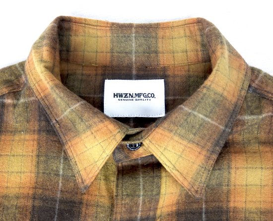 FLANNEL CLASSIC SHIRTS (オレンジ） - HWZN BROSS