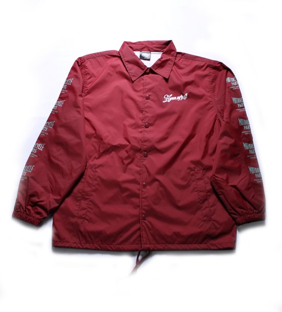 Emblem Logo Coach Jacket (バーガンディー） - HWZN BROSS