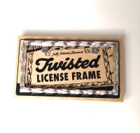 Twisted License Frame