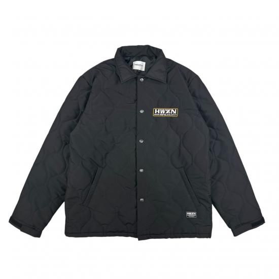 Box logo quilting jacket - HWZN BROSS