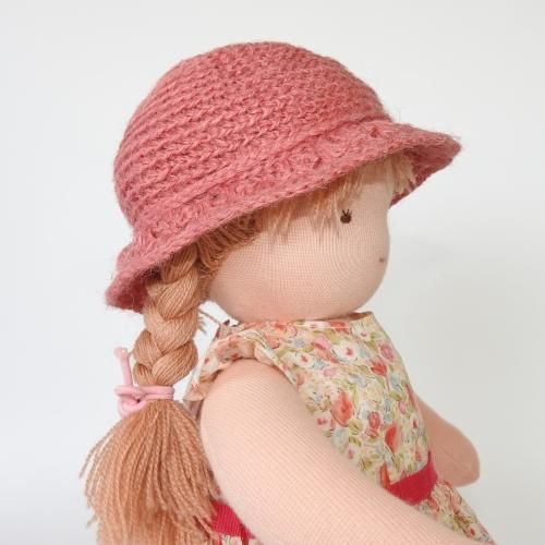 かぎ針編み日除け帽(ヴィヴィドカラー） - アトリエサニーサイド