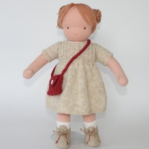 ウォルドルフ人形　ワンピース 木のおもちゃ カルテット / ウォルドルフ人形C体用 ワンピースa