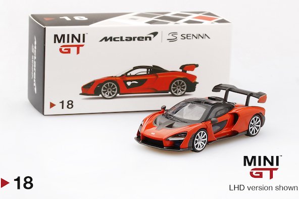 1/64スケール MINI GT マクラーレン・セナ（オレンジ/LHD）