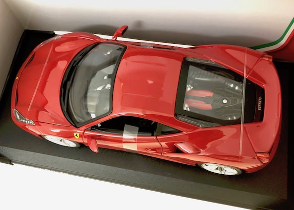 ブラーゴ 1/18スケール「フェラーリ488GTB」（レッド）Race & Play