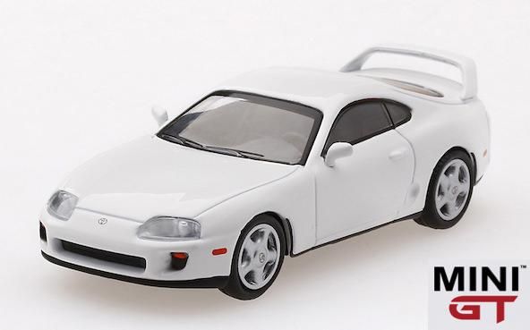 1/64スケール MINI GT 「トヨタ・スープラ」（ホワイト/RHD）｜1