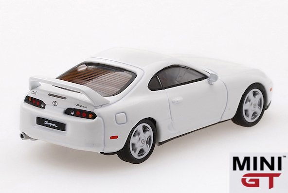 1/64スケール MINI GT 「トヨタ・スープラ」（ホワイト/RHD）｜1/64 