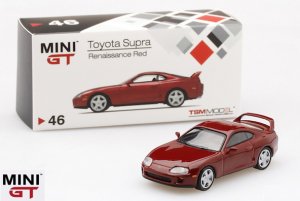 1/64スケール MINI GT  トヨタ スープラ（ルネサンスレッド/LHD）