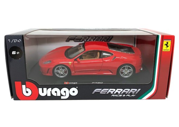 ブラーゴ 1/24スケール「フェラーリ/F430」（レッド）Race & Playシリーズ｜フェラーリ 、ミニカー｜【スターホビーミニカーストア】ミニカーと自動車の雑貨・グッズの総合通販サイト