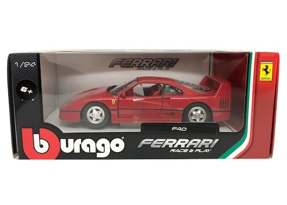 ブラーゴ 1/24スケール「フェラーリ/F40」（レッド）Race & Play